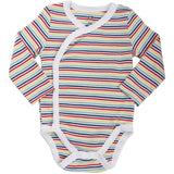 Baby Boy's 3-Pack Long-Sleeve Kimono Bodysuit Set -Side Snap Infant Bundle…