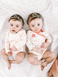 Baby Kimono Side Snap 3 Pc Girl Long Sleeve Bodysuit Set