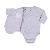 Baby Kimono Side Snap 3 Pc Girl Long Sleeve Bodysuit Set