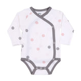 Baby Kimono Side Snap 3 Pc Girl Long Sleeve Bodysuit Set