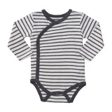 Baby Boy's 3-Pack Long-Sleeve Kimono Bodysuit Set -Side Snap Infant Bundle