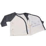 Footed Pants Long Sleeve Kimono Shirt Girl Boy Layette Set Organic Preemie