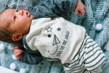 Footed Pants Long Sleeve Kimono Shirt Girl Boy Layette Set Organic Preemie