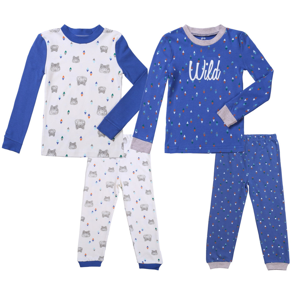 Asher and Olivia Boys Pajamas Toddler Pjs Set Pants Sleepers for Kids Sleepwear Organic Cotton
