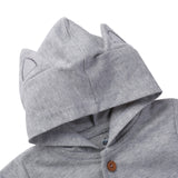 Boy Clothes Cute Baby Fox Outfit Fall Wolf Print Pant and Hoodie