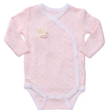 Baby Kimono Side Snap 3 Pc Girl Long Sleeve Bodysuit Set