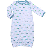 Asher & Olivia Baby Gowns Baby Sleeper 2 Pc Boy Night Gown Wearable Blanket