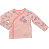 Girl Clothes Footed Pants Long Sleeve Kimono Shirt Baby Layette Set