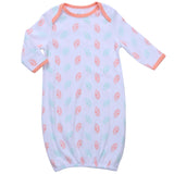 Asher & Olivia Baby Gowns Baby Sleeper 2 Pc Boy Night Gown Wearable Blanket