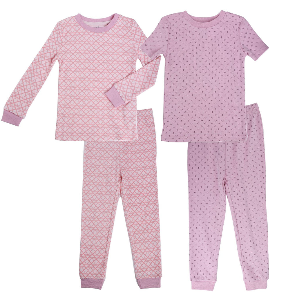 Asher and Olivia Pajamas Girls Toddler Pjs Set Pants Sleeper for Kids Sleepwear