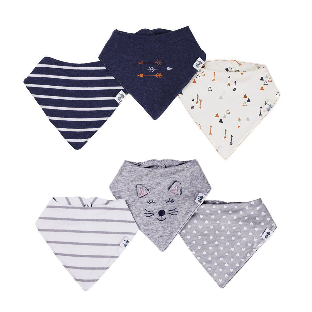 Boy-Girl Twin 6-Pc Bibs