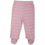 Baby Girl's Footed Pants & Kimono Top Outfit