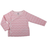 Baby Girl's Footed Pants & Kimono Top Outfit