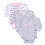 Baby Bodysuit Onesie in Set of 3 Designs (Preemie and 0-3M Style)