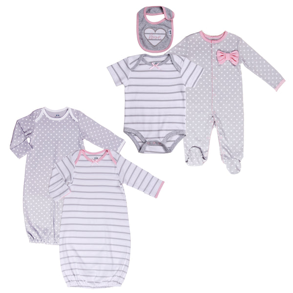 Twin Girl 5-Pc Outfit Set