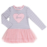 Baby Girl Heart Patch Tutu Dress