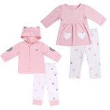 Baby Twin Girl 4-Pc Set