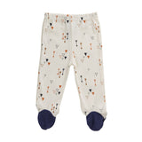Baby Boys' 3-Piece Set Kimono Style Top, Footed Pants and Matching Hat
