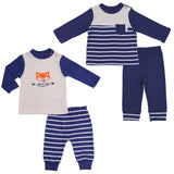 Twin Boy 4-Pc Outfit Set