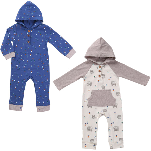 Twin Boys Hoodie Outfit Set