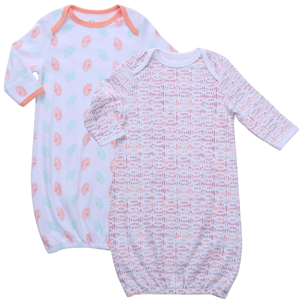 Asher & Olivia Baby Gowns Baby Sleeper 2 Pc Boy Night Gown Wearable Blanket