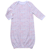 Asher & Olivia Baby Gowns Baby Sleeper 2 Pc Boy Night Gown Wearable Blanket