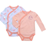 Baby Boy's 2-Pack Long-Sleeve Kimono Bodysuit Set