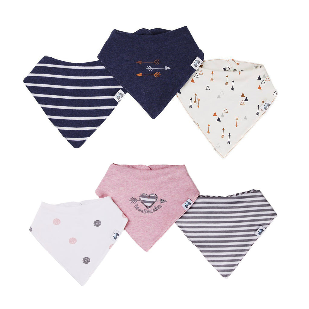 Boy-Girl Twin 6-Pc Bibs